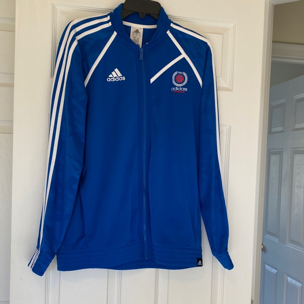 Adidas Royal Blue Jacket with White Accents